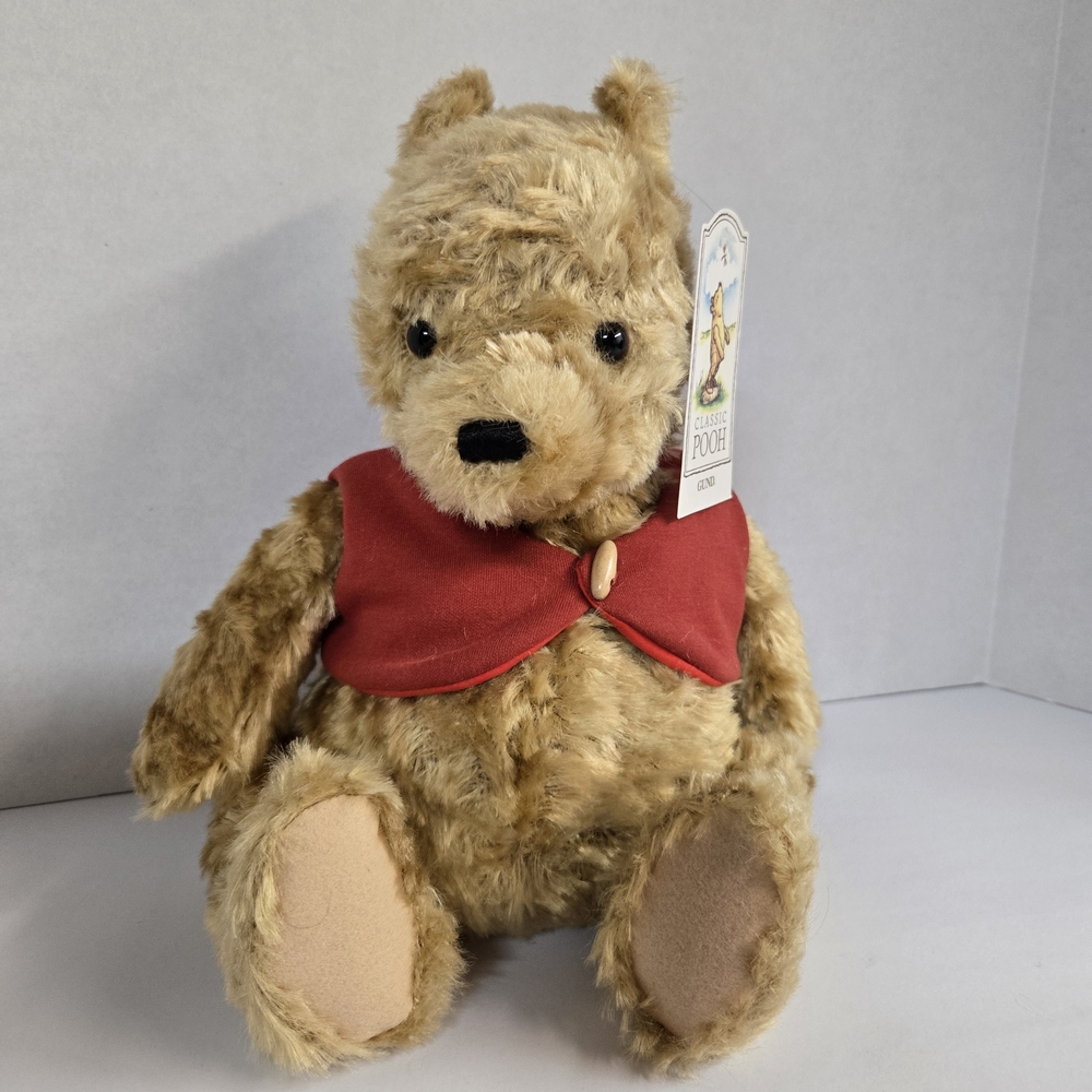 Gund Winnie the Pooh Plush - Tan and Red